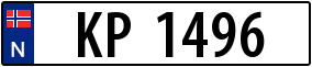 Trailer License Plate